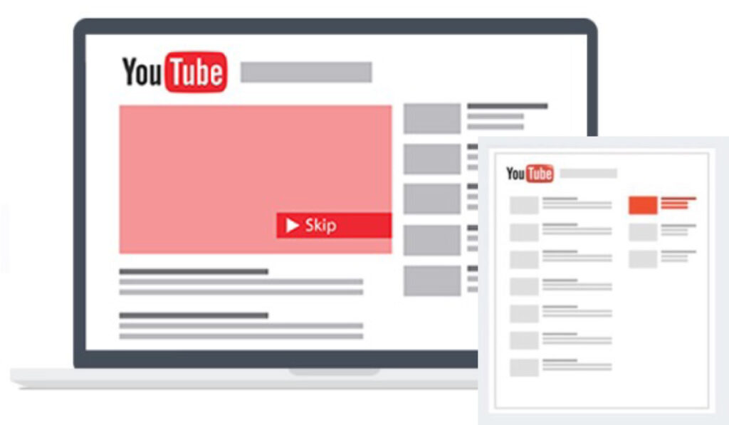 Image showing the placement of ads on youtube. Touchstorm offers youtube ads services to accelerate channel growth and create brand awareness.