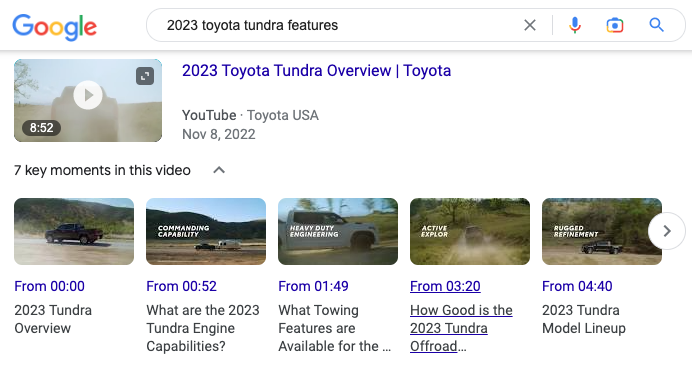 Example: How Does Content Repurposing Benefit Your YouTube Channel, using Toyota as an example.