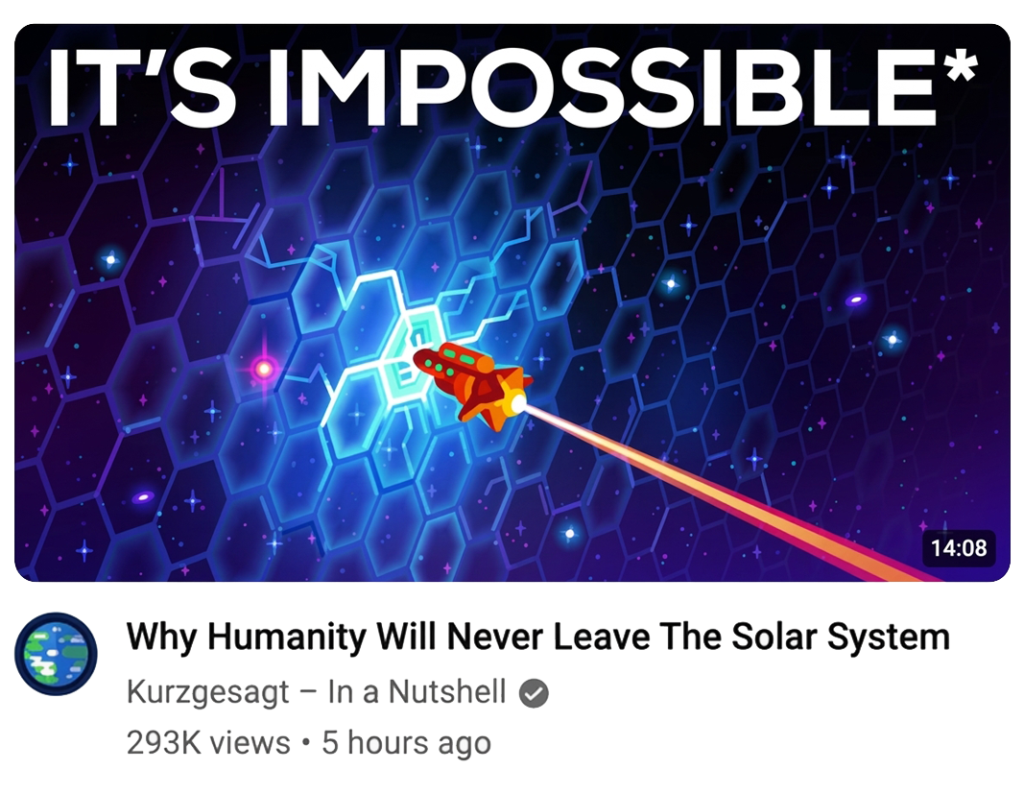 Illustration representing the difficulty of getting YouTube content noticed